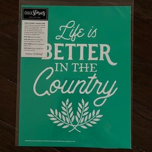 Brand New Chalk Couture Life is Better in the Country Transfer